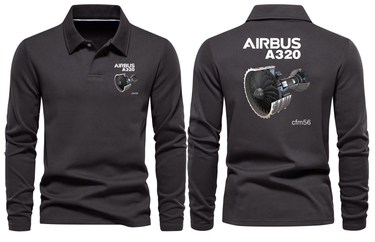 AIRBUS A320 CFM56 LONG SLEEVE POLO